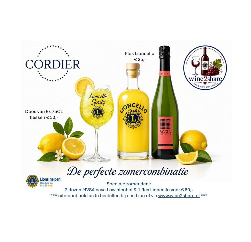 Combinatie 2 dozen MVSA Cava Low Alcohol + 1 fles Lioncello